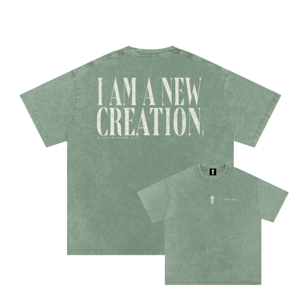 I AM NEW CREATION Oversized T-Shirt (Light)