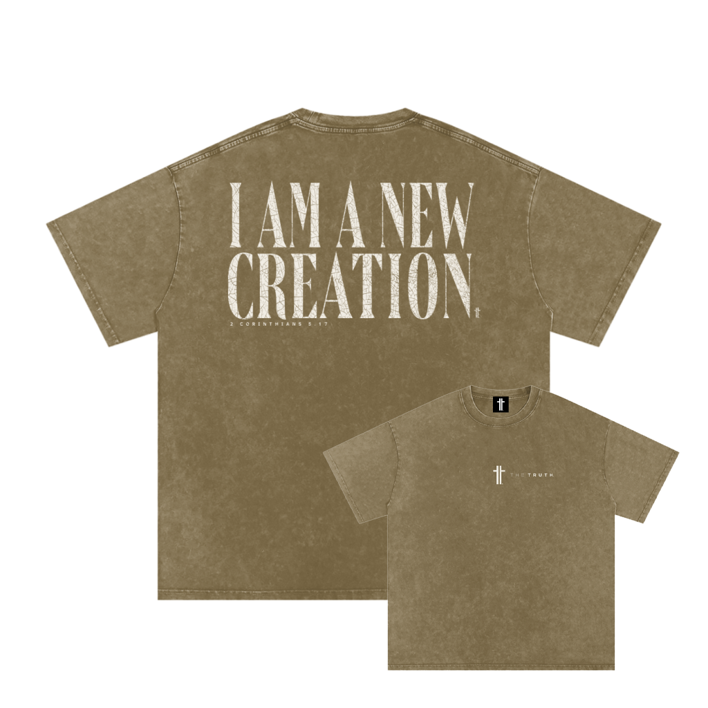 I AM NEW CREATION Oversized T-Shirt (Light)